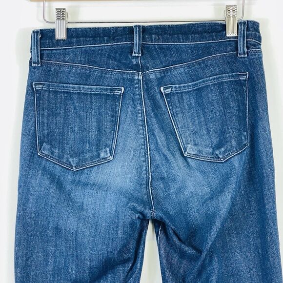 J Brand Daring Light Distressed Dark Wash Stretch Midrise Skinny Jeans Womens 26 - Picture 6 of 15